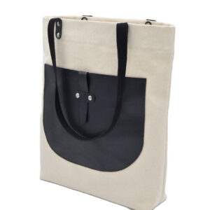 LEATHER WITH CANVAS