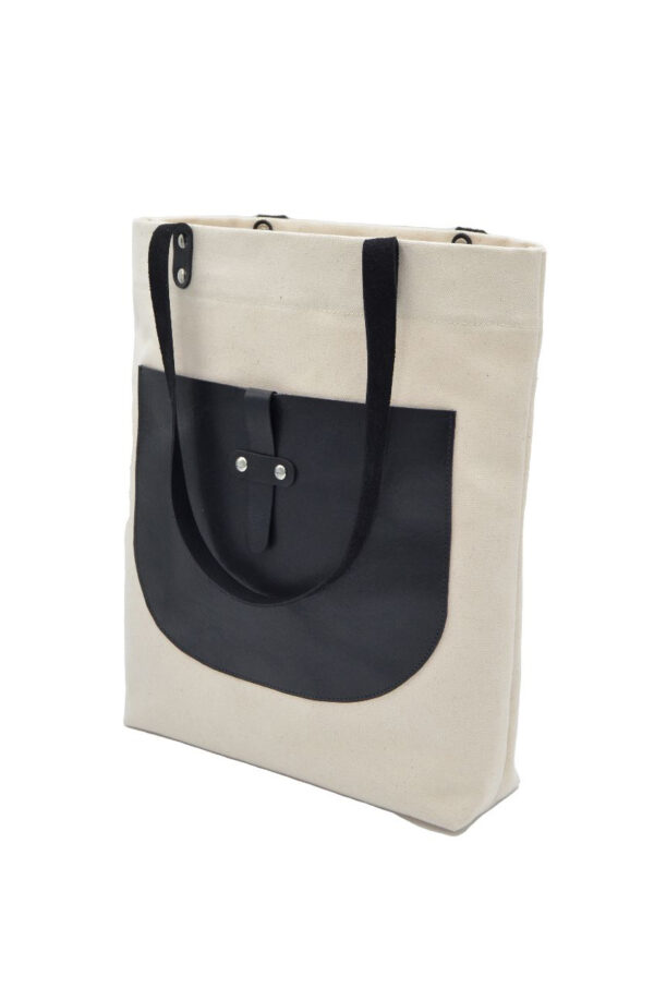 LEATHER WITH CANVAS