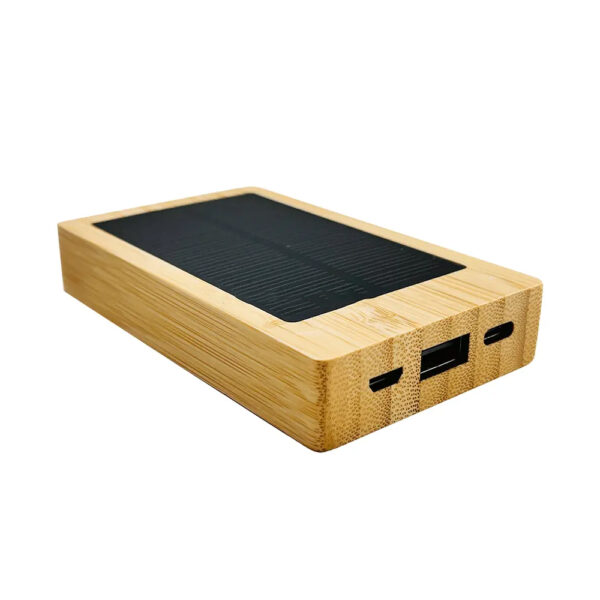 solar powerbank bamboo - Image 2