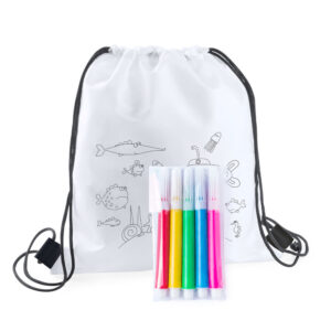 colouring drawstring bag