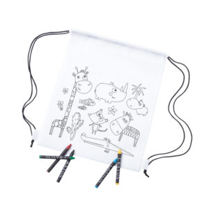 colouring drawstring bag